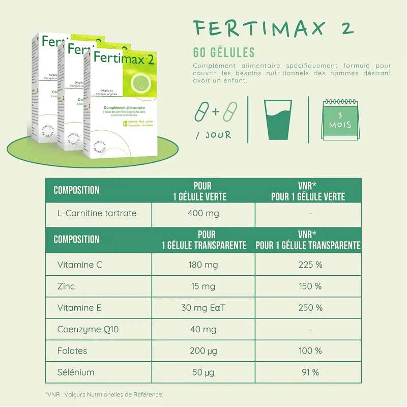 Lot de 3 boîtes Fertimax 2