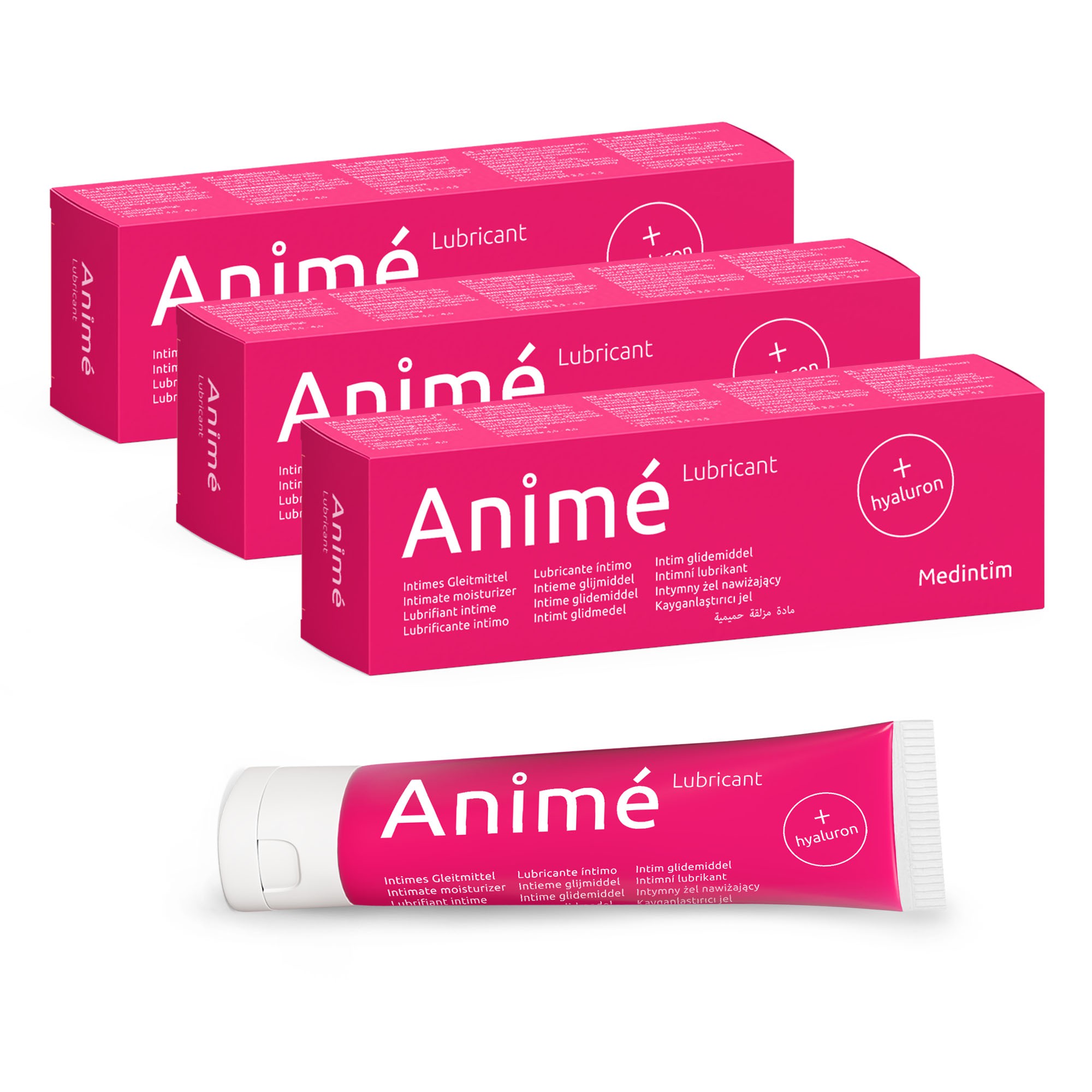 Lot de 3 lubrifiants Animé